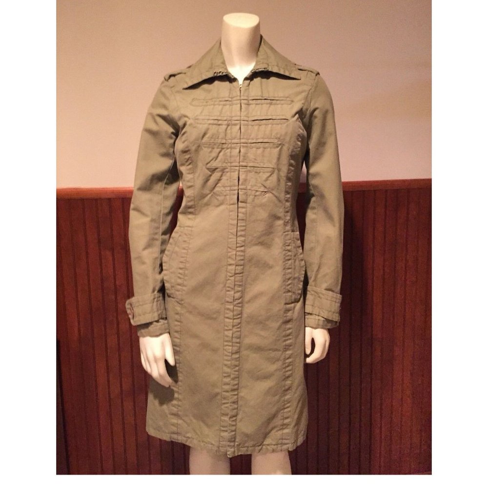 Marc Jacobs Green Trench Coat - Size: XS